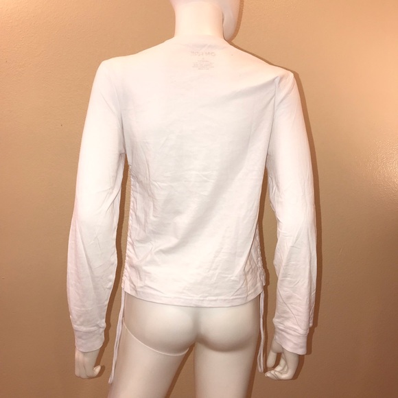 On Fire Living My Best Life Long Sleeve Graphic Tee Womens Size Small White - Picture 3 of 10